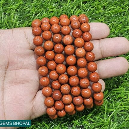 Natural Red Jasper Stone Bracelet