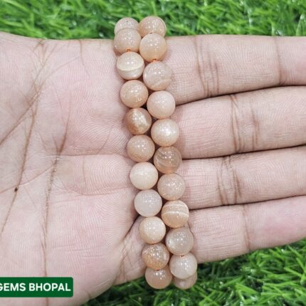 Natural Peach Moonstone Bracelet