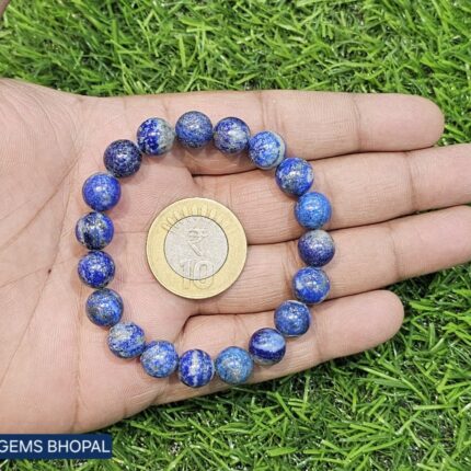 Natural Lapis Lazuli Stone Bracelet (10 mm)