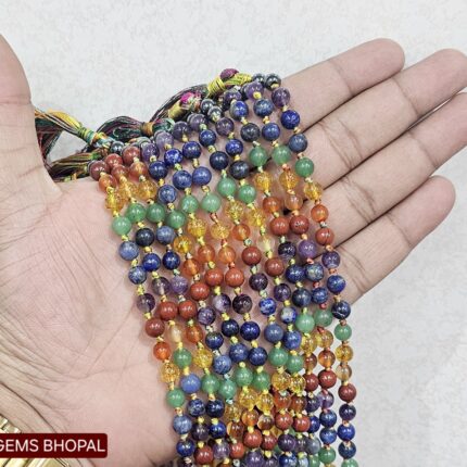 Natural Multi Stones Mala (7 Chakra Mala)